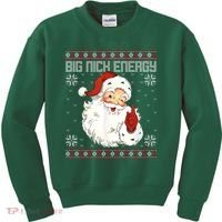 Big Nick Energy Santa Claus Holiday Kids Sweatshirt thumb 0