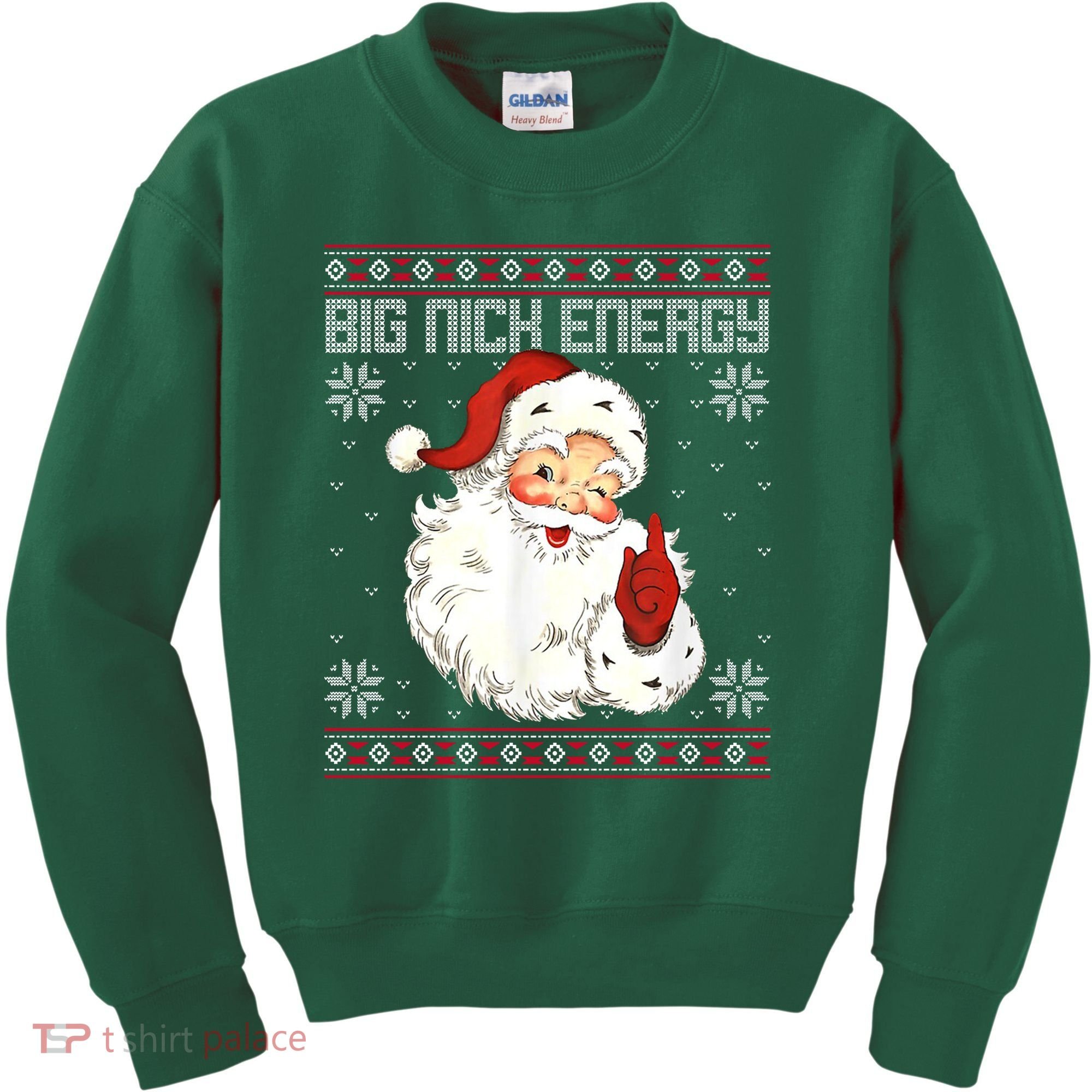 Big Nick Energy Santa Claus Holiday Kids Sweatshirt