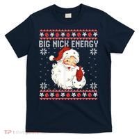 Big Nick Energy Santa Naughty Adult Ugly Christmas Sweater T-Shirt thumb 0