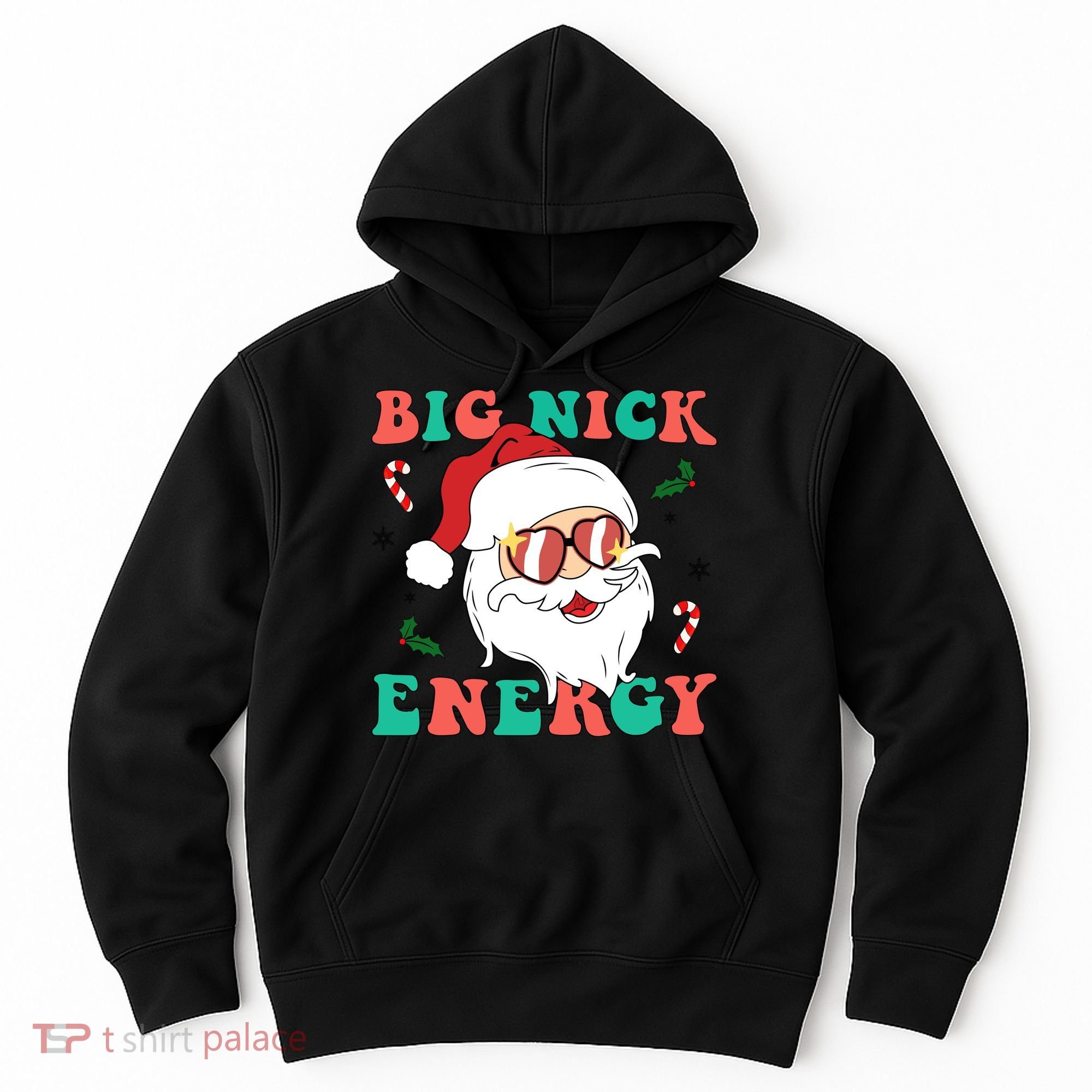Big Nick Energy Santa Claus Funny Christmas Hoodie