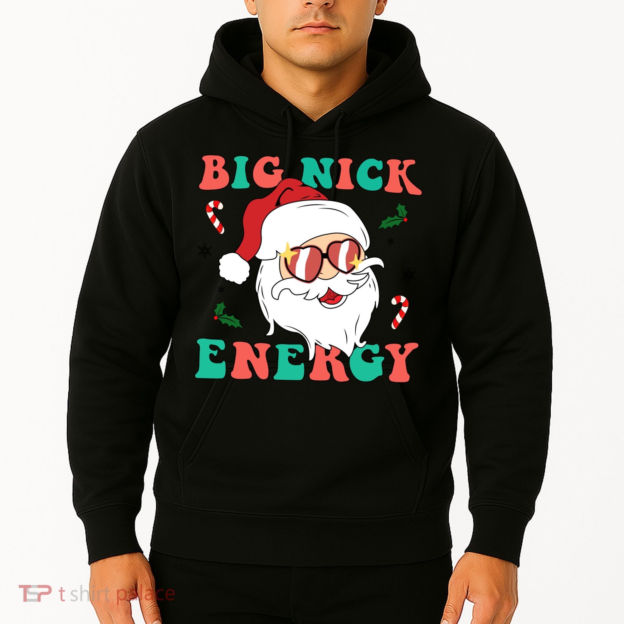 Big Nick Energy Santa Claus Funny Christmas Hoodie