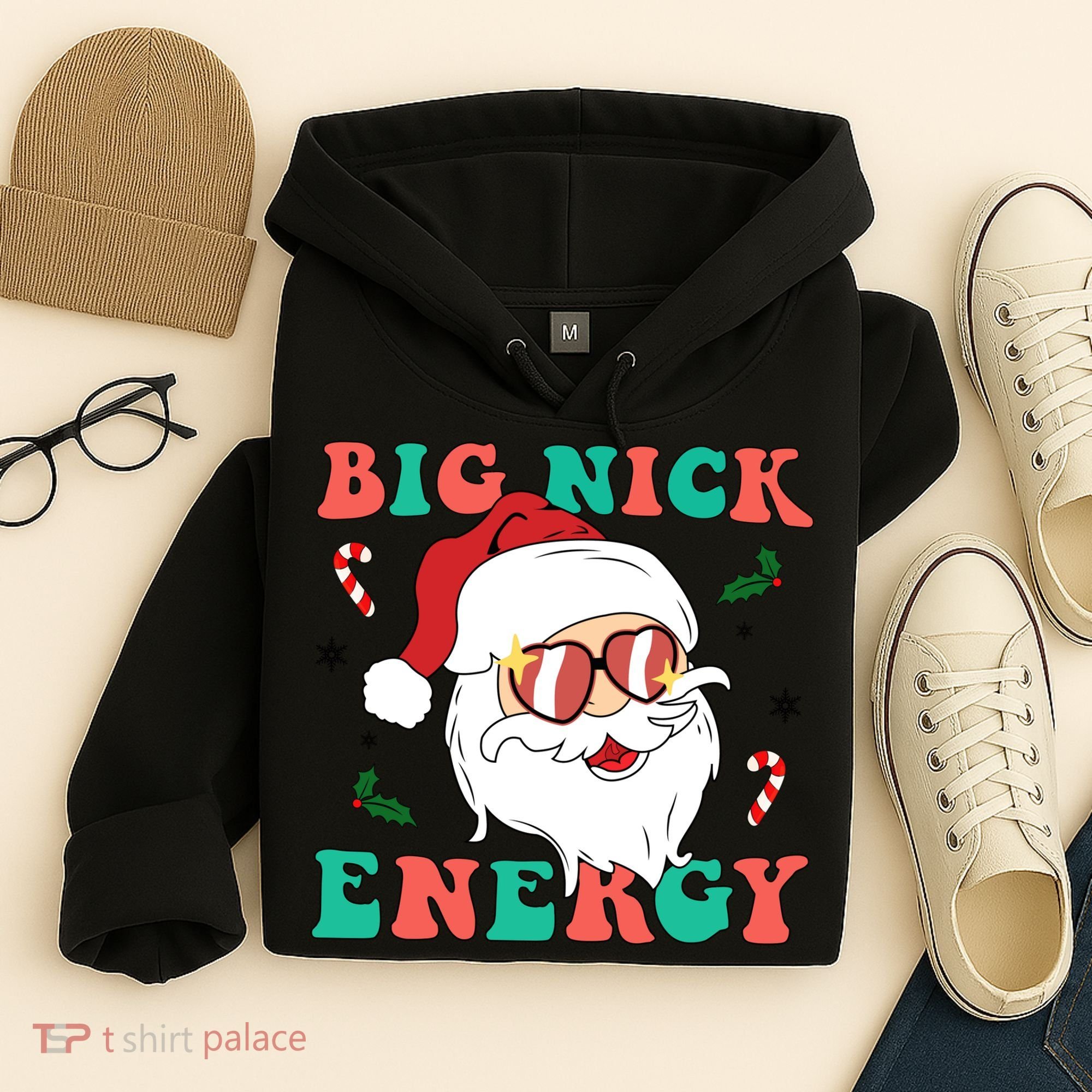 Big Nick Energy Santa Claus Funny Christmas Hoodie