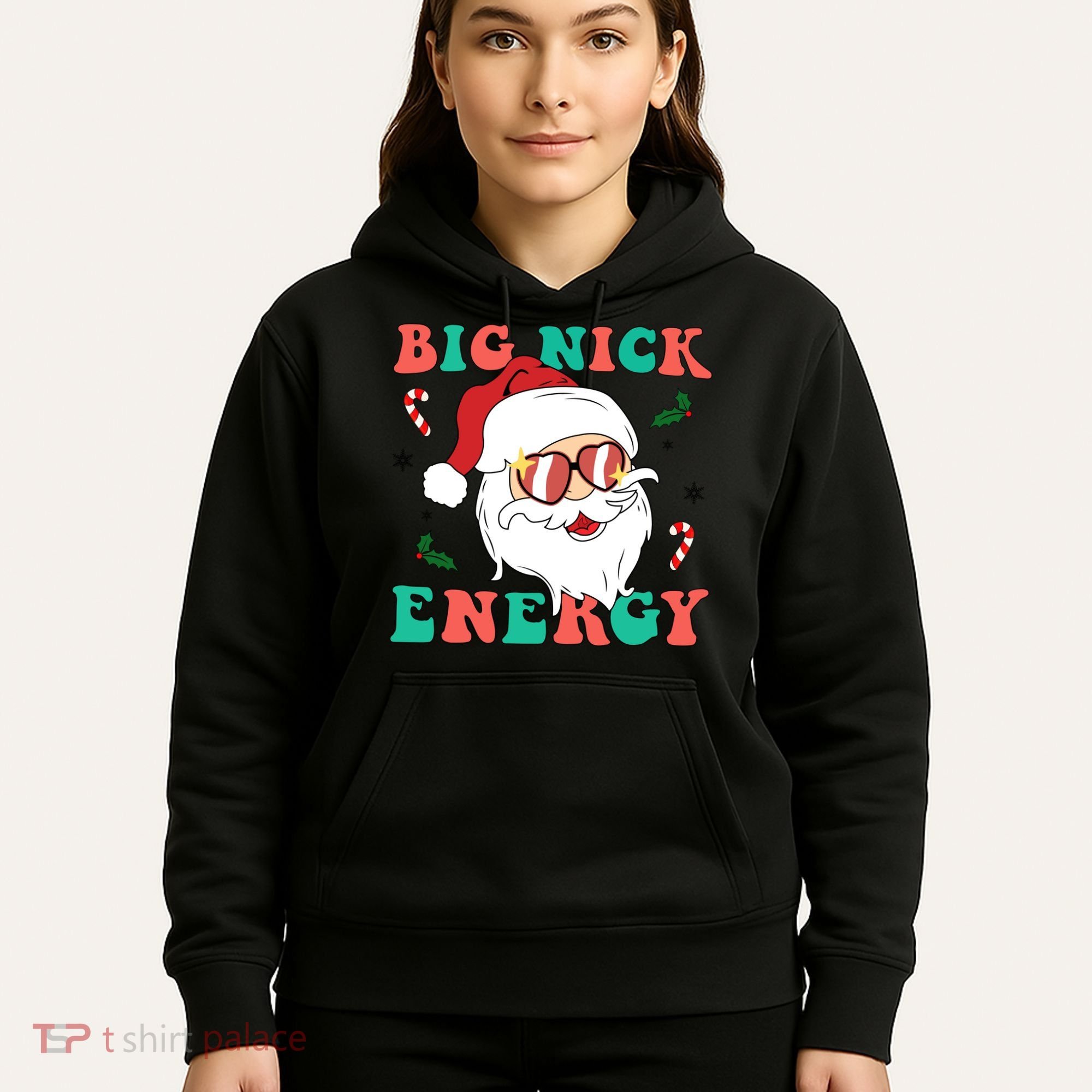 Big Nick Energy Santa Claus Funny Christmas Hoodie