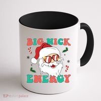 Big Nick Energy Santa Claus Funny Christmas Coffee Mug thumb 1