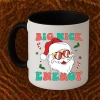 Big Nick Energy Santa Claus Funny Christmas Coffee Mug thumb 2