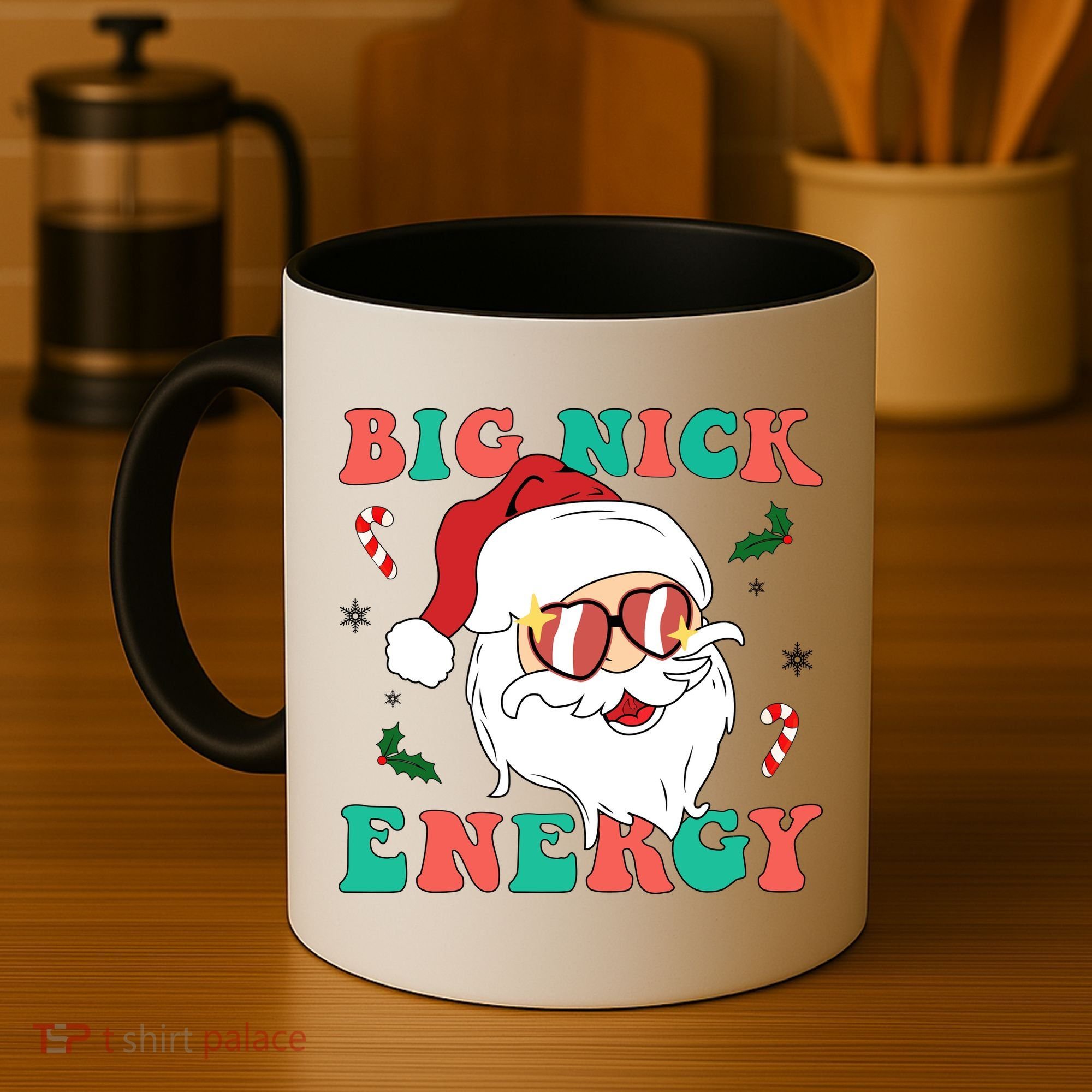 Big Nick Energy Santa Claus Funny Christmas Coffee Mug