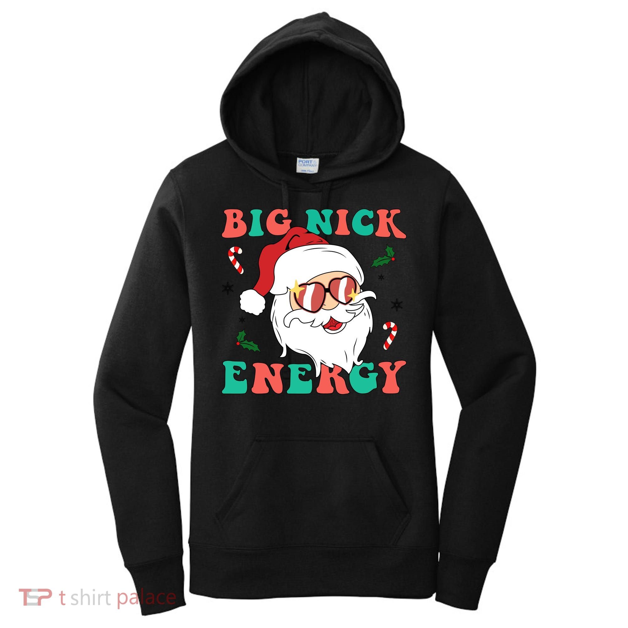 Big Nick Energy Santa Claus Funny Christmas Women's Hoodie