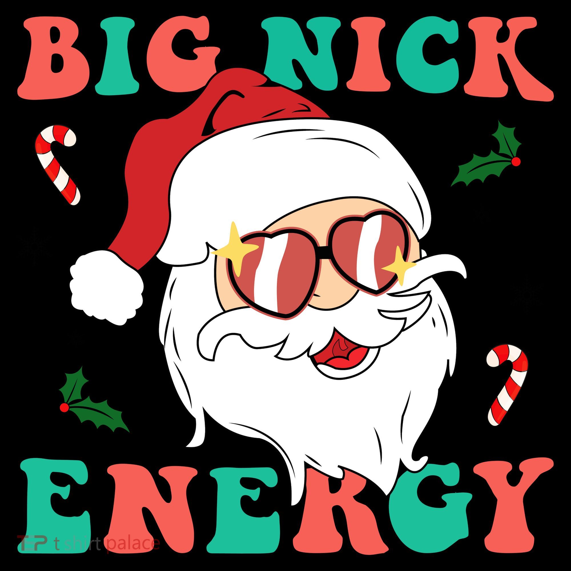 Big Nick Energy Santa Claus Funny Christmas Women's Hoodie
