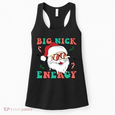 Big Nick Energy Santa Claus Funny Christmas Women's Tank Top