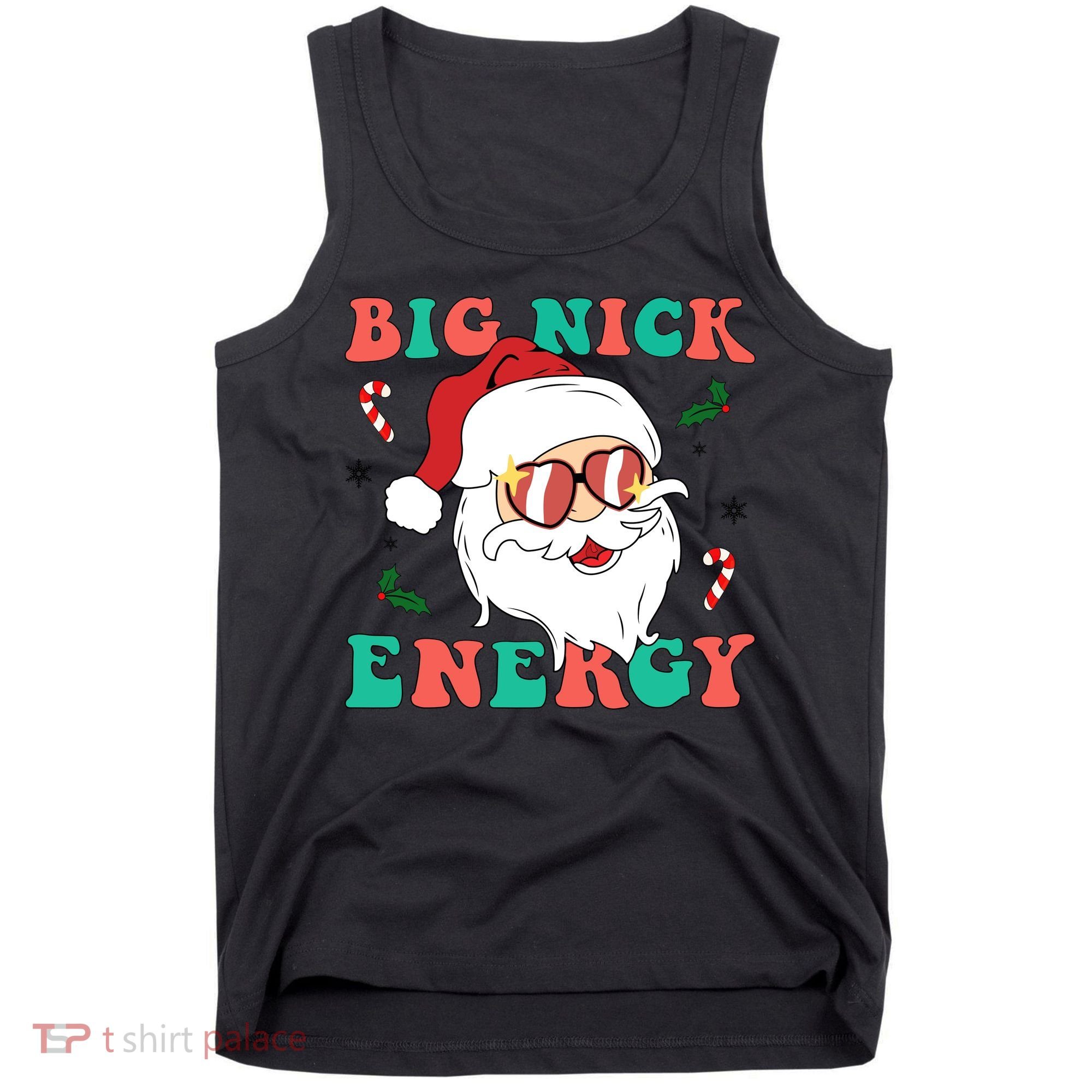 Big Nick Energy Santa Claus Funny Christmas Tank Top