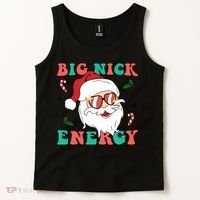 Big Nick Energy Santa Claus Funny Christmas Tank Top thumb 2