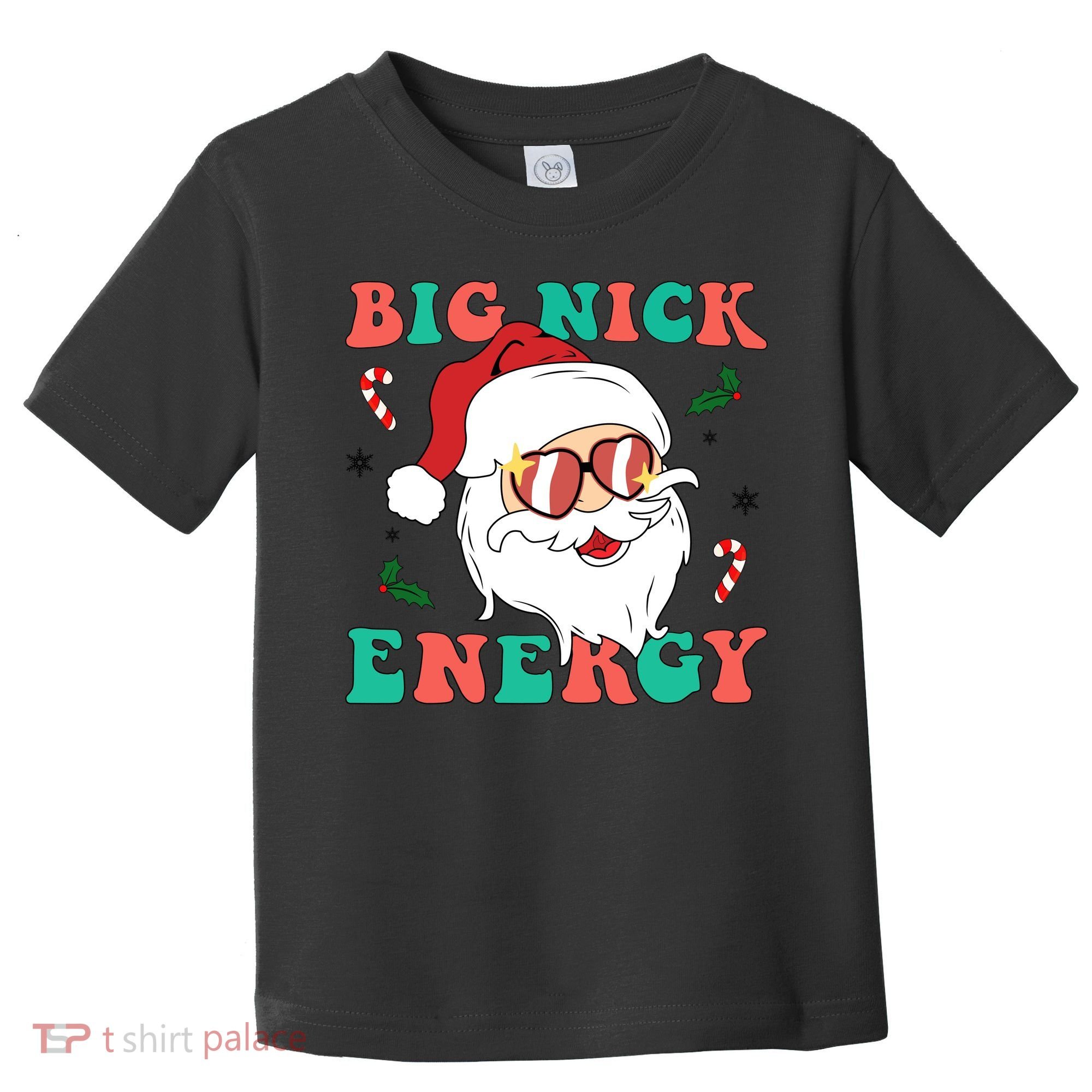 Big Nick Energy Santa Claus Funny Christmas Toddler T-Shirt