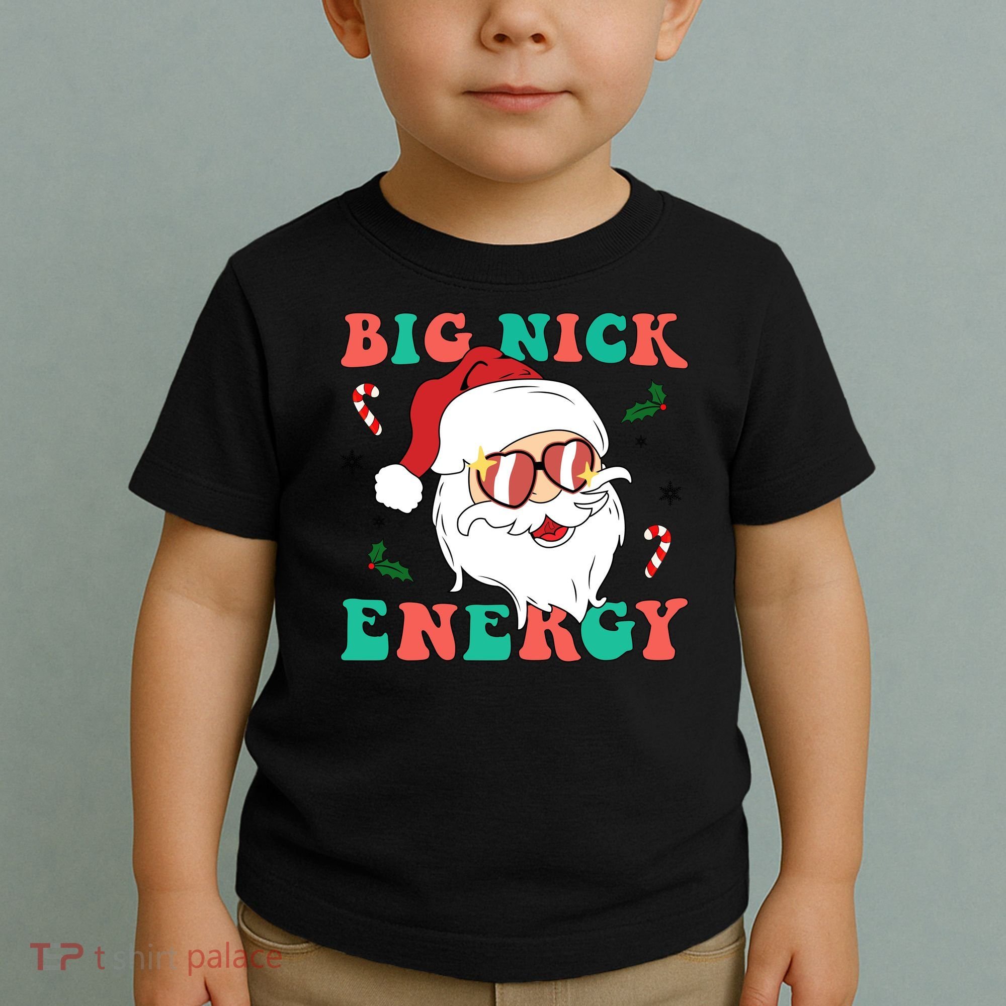 Big Nick Energy Santa Claus Funny Christmas Toddler T-Shirt