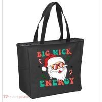 Big Nick Energy Santa Claus Funny Christmas Tote Bag thumb 2