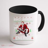 Big Nick Energy Santa Christmas Ugly Sweater Coffee Mug thumb 1