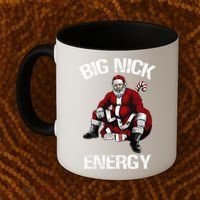 Big Nick Energy Funny Santa Christmas Coffee Mug thumb 2