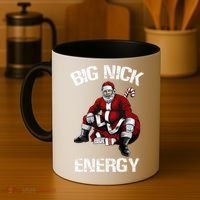 Big Nick Energy Funny Santa Christmas Coffee Mug thumb 4