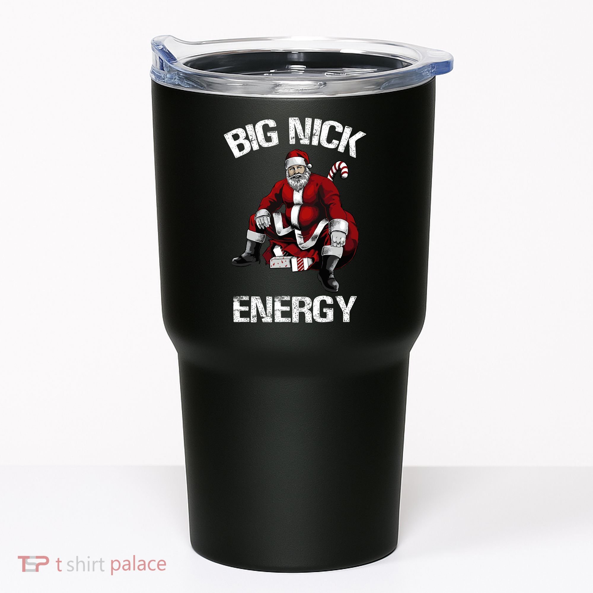 Big Nick Energy Funny Santa Christmas Tumbler