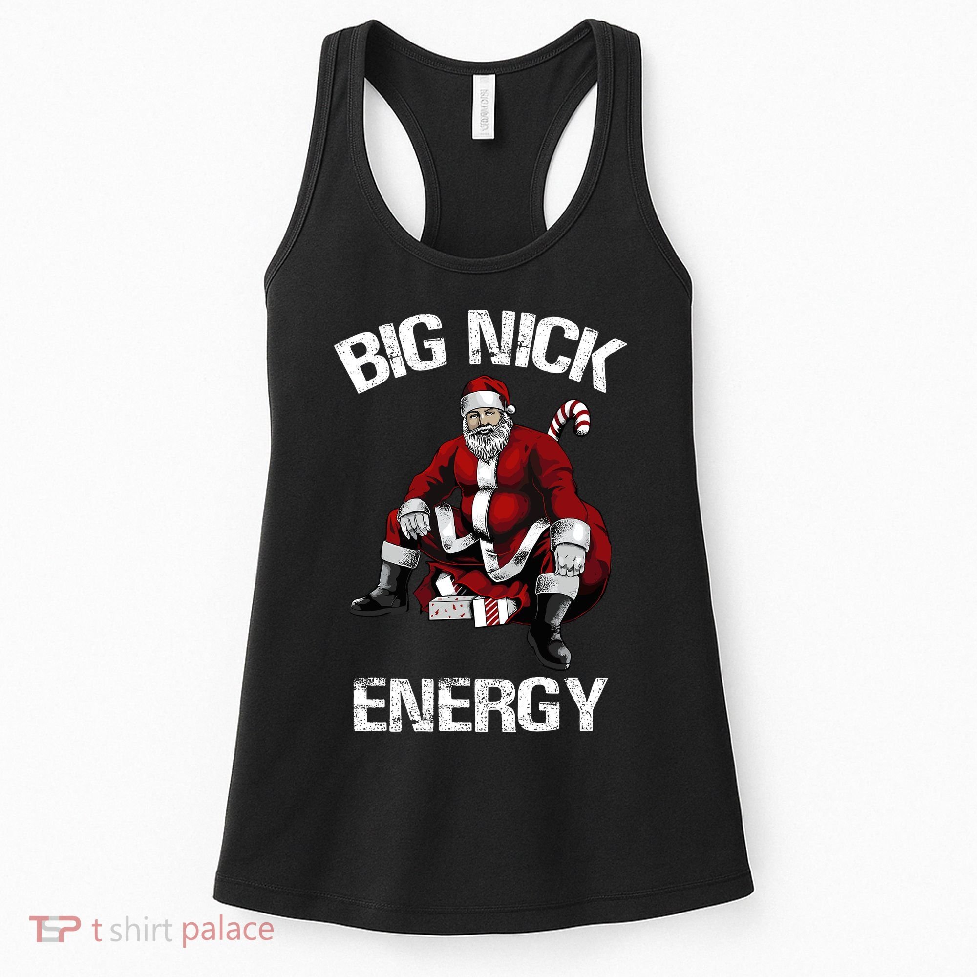 Big Nick Energy Funny Santa Christmas Women's Tank Top
