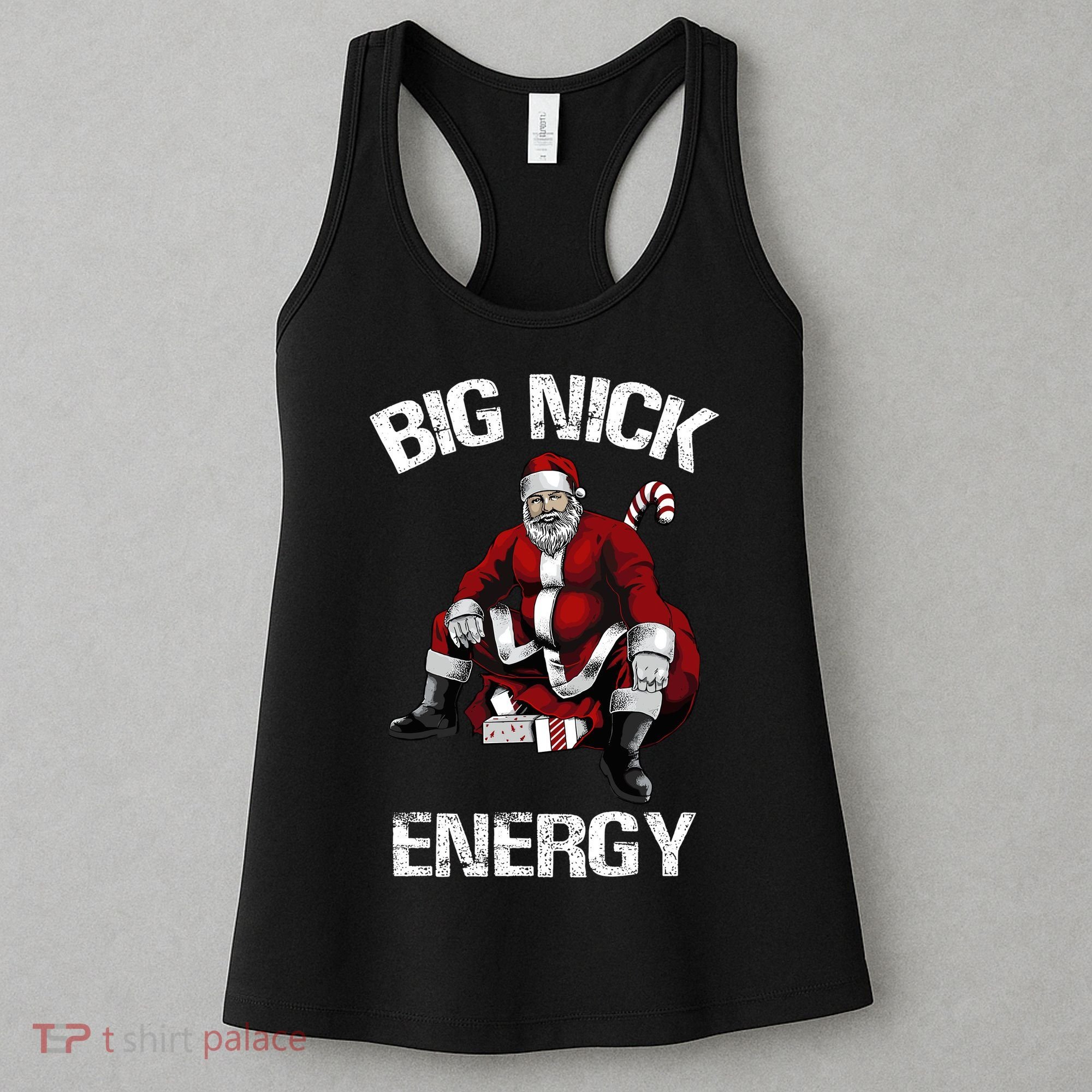 Big Nick Energy Funny Santa Christmas Women's Tank Top