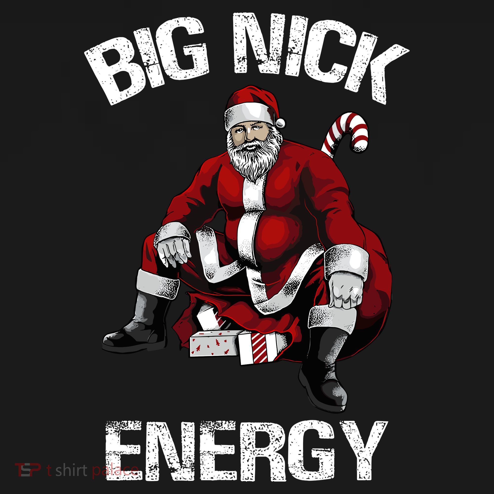 Big Nick Energy Funny Santa Christmas Women's Tank Top