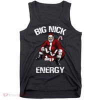 Big Nick Energy Funny Santa Christmas Tank Top thumb 0