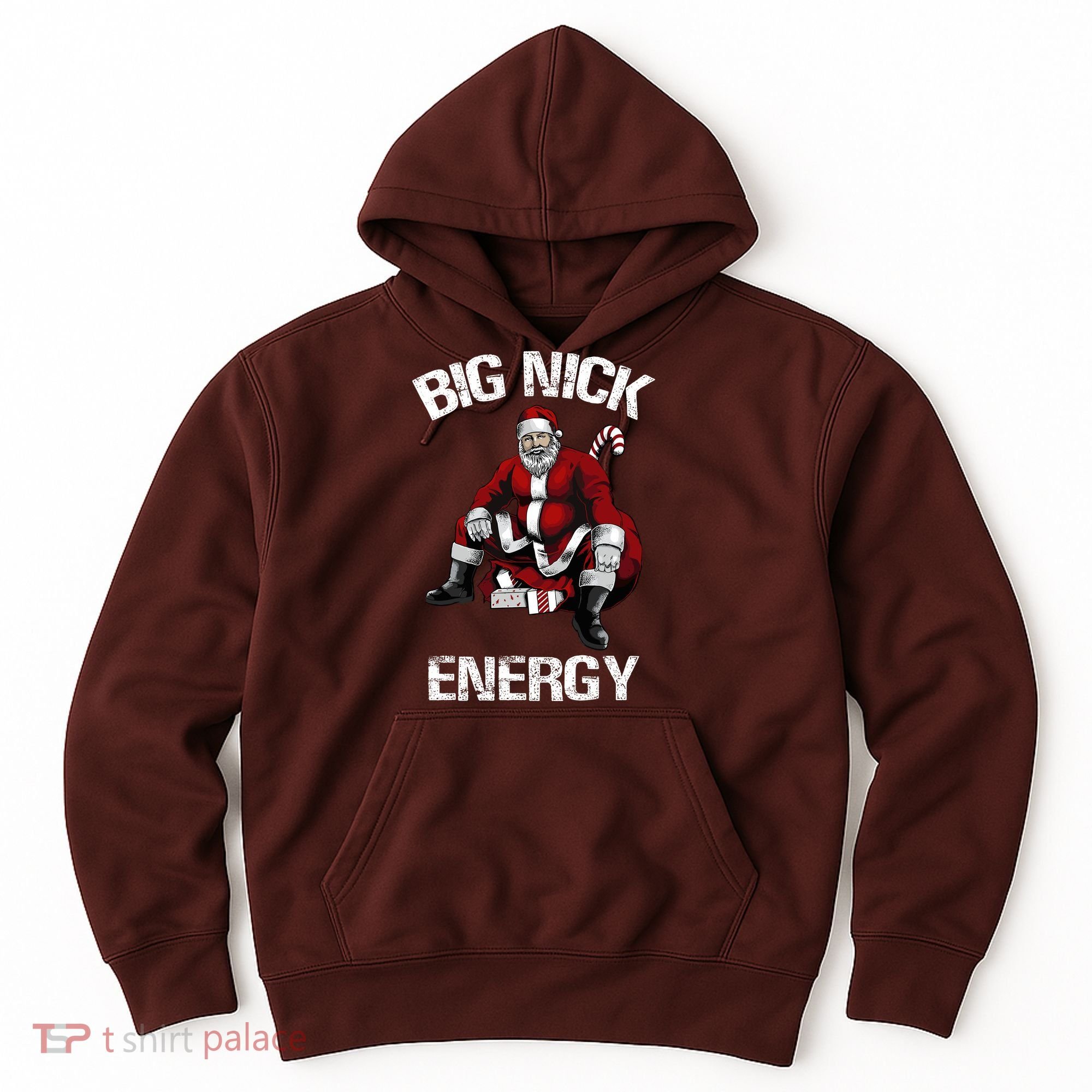 Big Nick Energy Funny Santa Christmas Hoodie