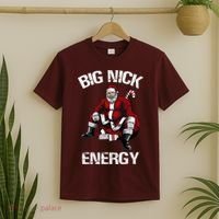 Big Nick Energy Funny Santa Christmas T-Shirt thumb 2