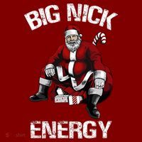 Big Nick Energy Funny Santa Christmas Mousepad thumb 1