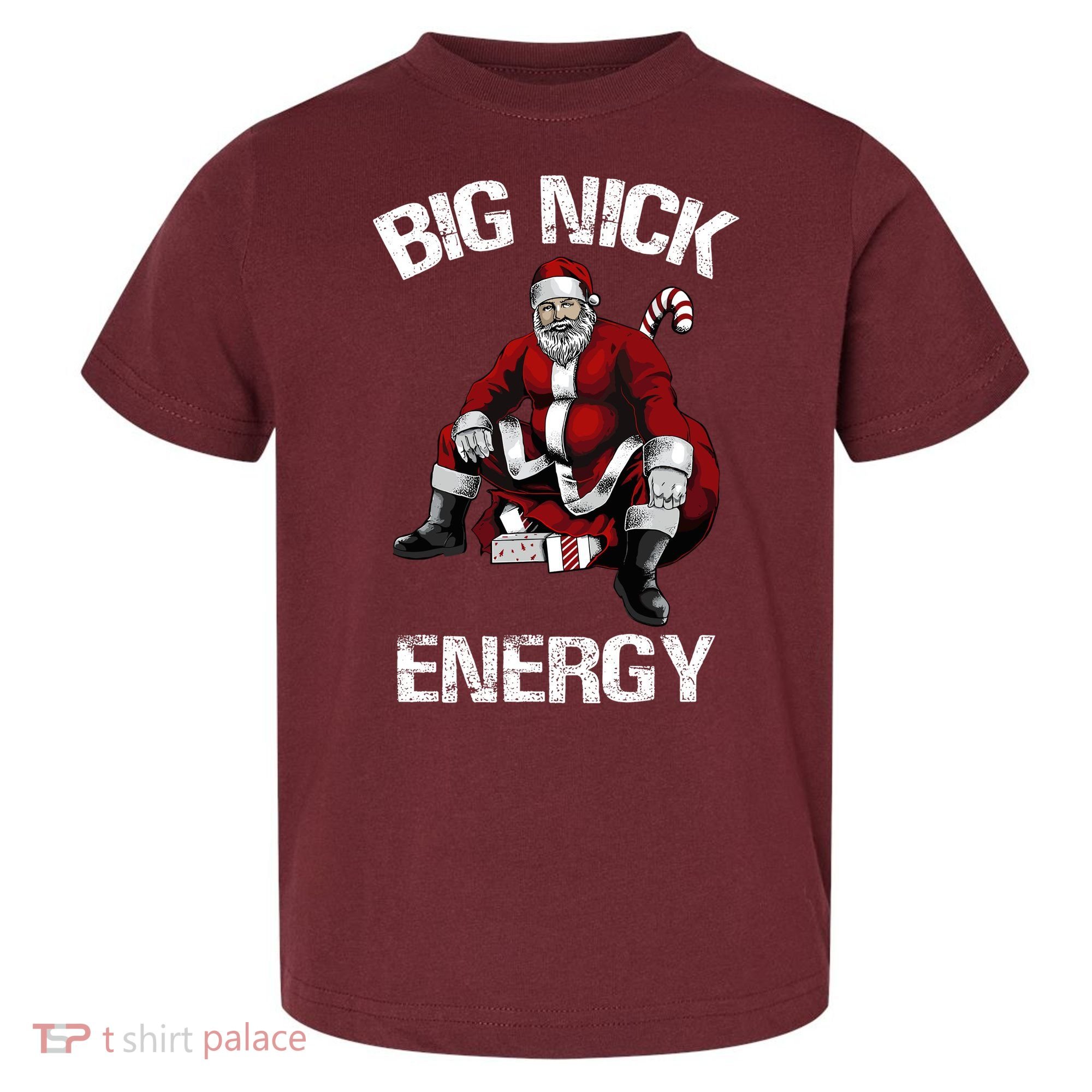 Big Nick Energy Funny Santa Christmas Toddler T-Shirt