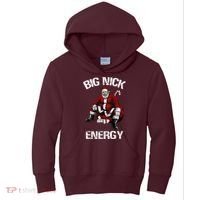Big Nick Energy Funny Santa Christmas Kids Hoodie thumb 0