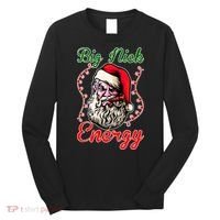 Big Nick Energy Santa Claus Smokin St. Nick Christmas Long Sleeve Shirt thumb 0