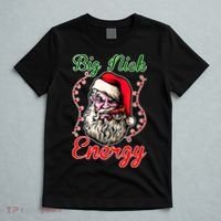Big Nick Energy Santa Claus Smokin St. Nick Christmas T-Shirt thumb 5