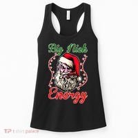 Big Nick Energy Santa Claus Smokin St. Nick Christmas Women's Tank Top thumb 0