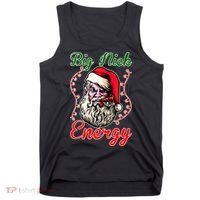 Big Nick Energy Santa Claus Smokin St. Nick Christmas Tank Top thumb 0
