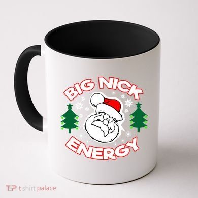 Big Nick Energy Santa Claus Snowflake Christmas Coffee Mug