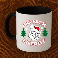 Big Nick Energy Santa Claus Snowflake Christmas Coffee Mug thumb 2
