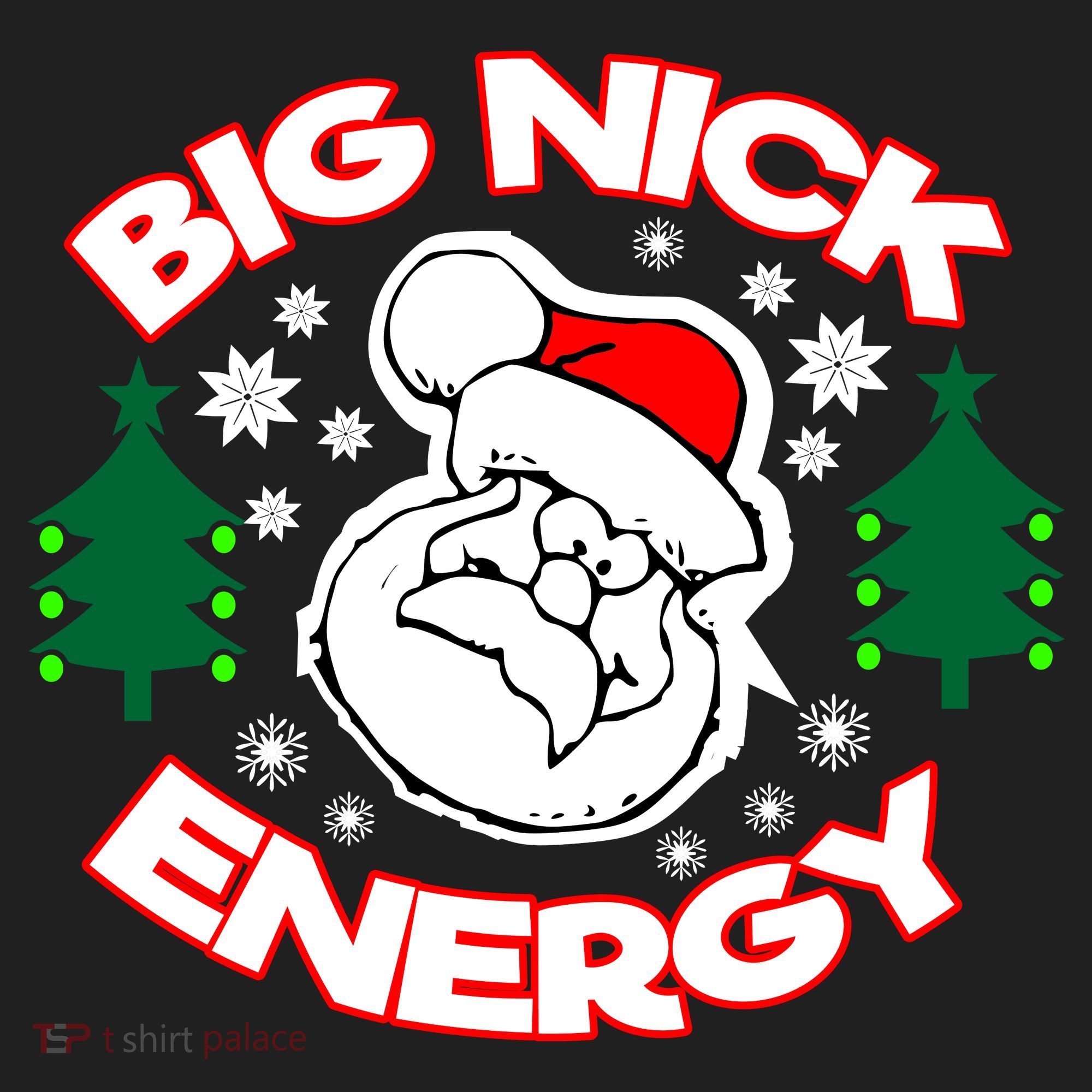 Big Nick Energy Santa Claus Snowflake Christmas Beanie