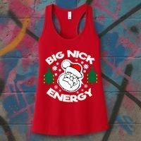 Big Nick Energy Santa Claus Snowflake Christmas Women's Tank Top thumb 3