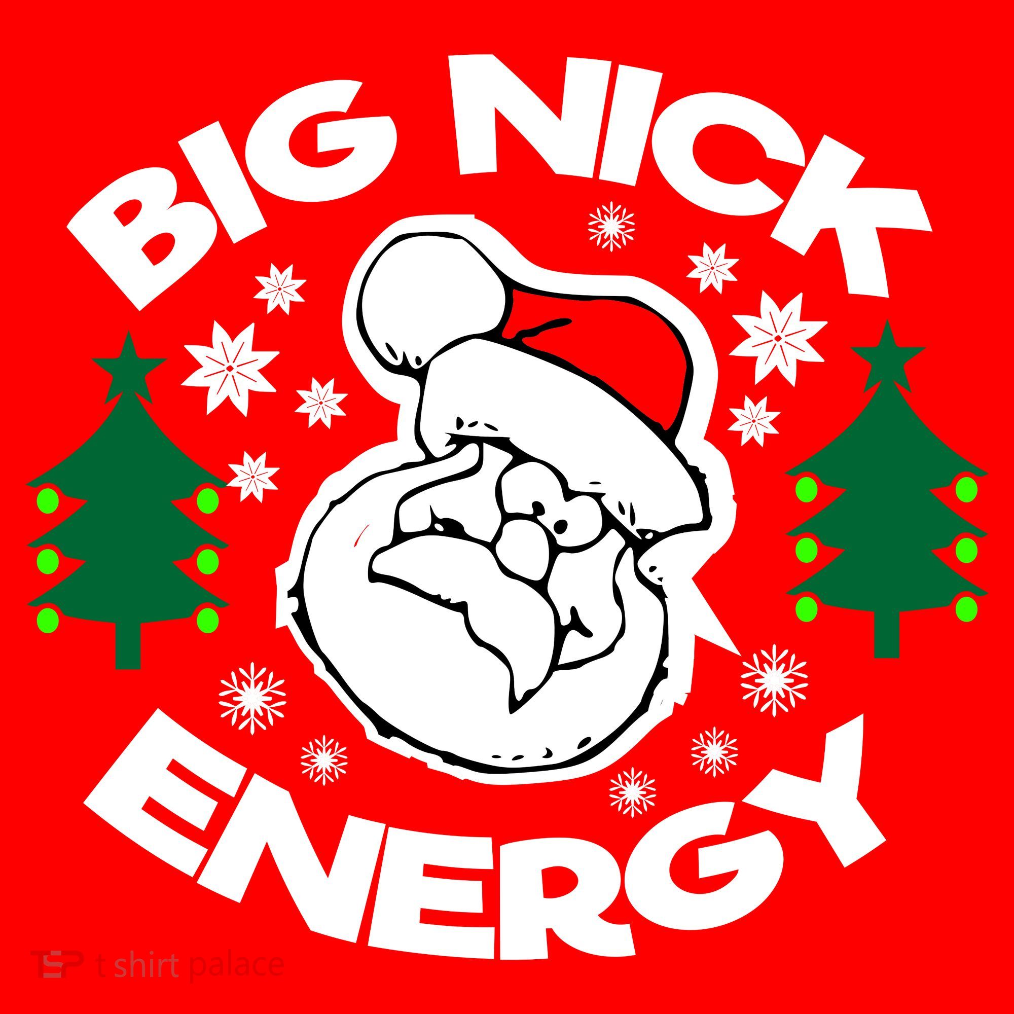 Big Nick Energy Santa Claus Snowflake Christmas Women's Tank Top