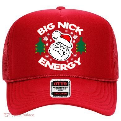 Big Nick Energy Santa Claus Snowflake Christmas Hat