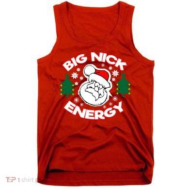 Big Nick Energy Santa Claus Snowflake Christmas Tank Top