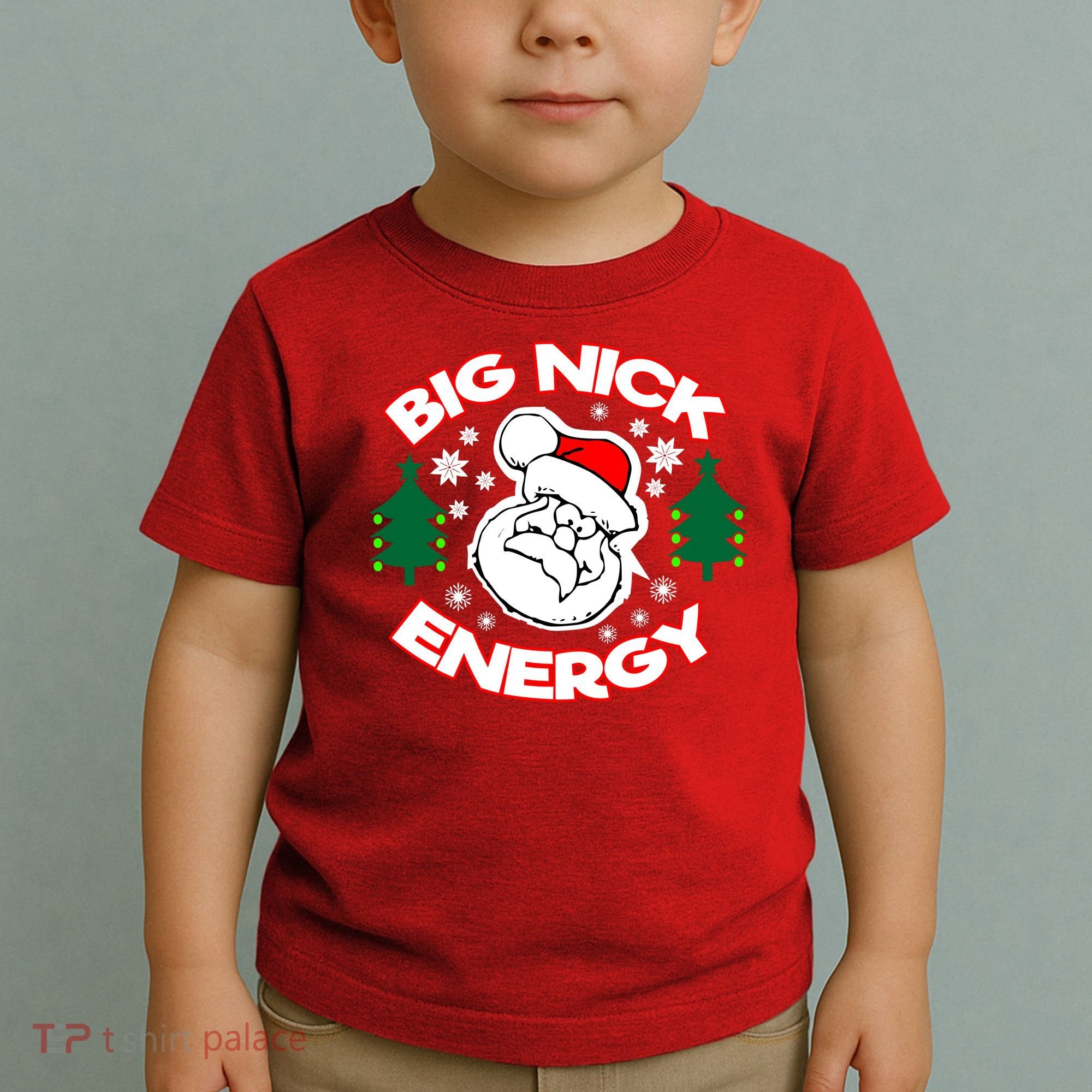 Big Nick Energy Santa Claus Snowflake Christmas Toddler T-Shirt