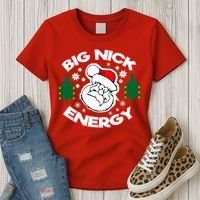 Big Nick Energy Santa Claus Snowflake Christmas Women's T-Shirt thumb 3