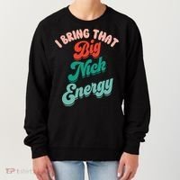 Big Nick Energy Santa Xmas Funny Christmas Retro Cool Gift Women's Sweatshirt thumb 0