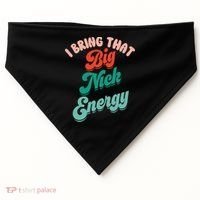 Big Nick Energy Santa Xmas Funny Christmas Retro Cool Gift USA-Made Doggie Bandana thumb 0