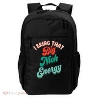 Big Nick Energy Santa Xmas Funny Christmas Retro Cool Gift Backpack thumb 0