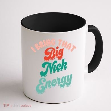 Big Nick Energy Santa Xmas Funny Christmas Retro Cool Gift Coffee Mug back