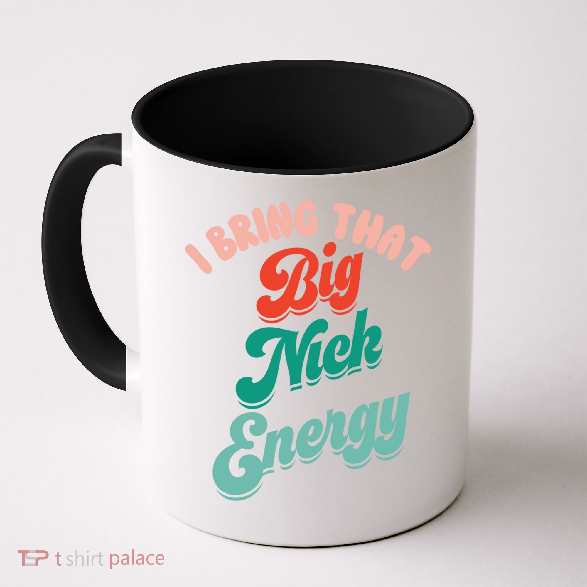 Big Nick Energy Santa Xmas Funny Christmas Retro Cool Gift Coffee Mug