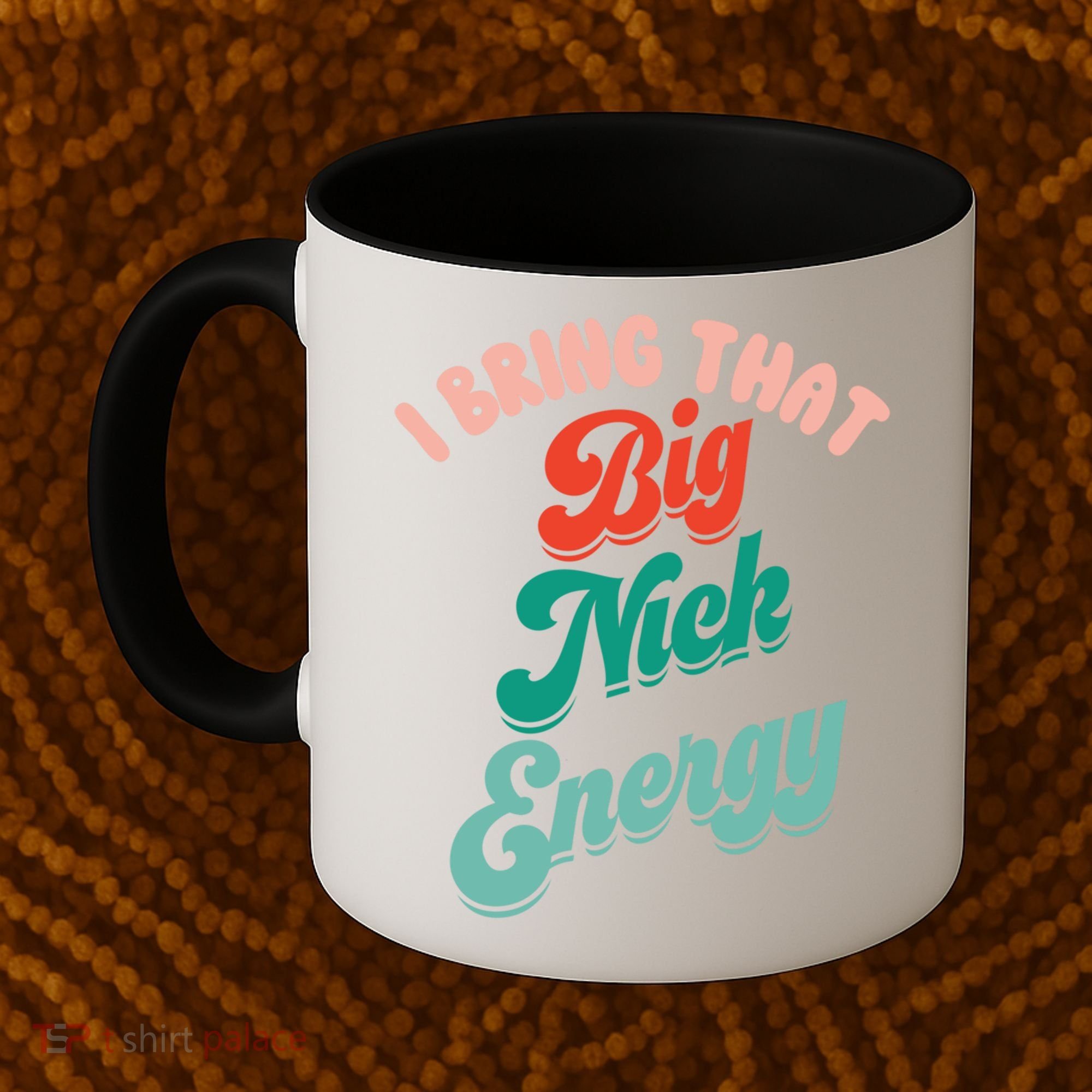 Big Nick Energy Santa Xmas Funny Christmas Retro Cool Gift Coffee Mug